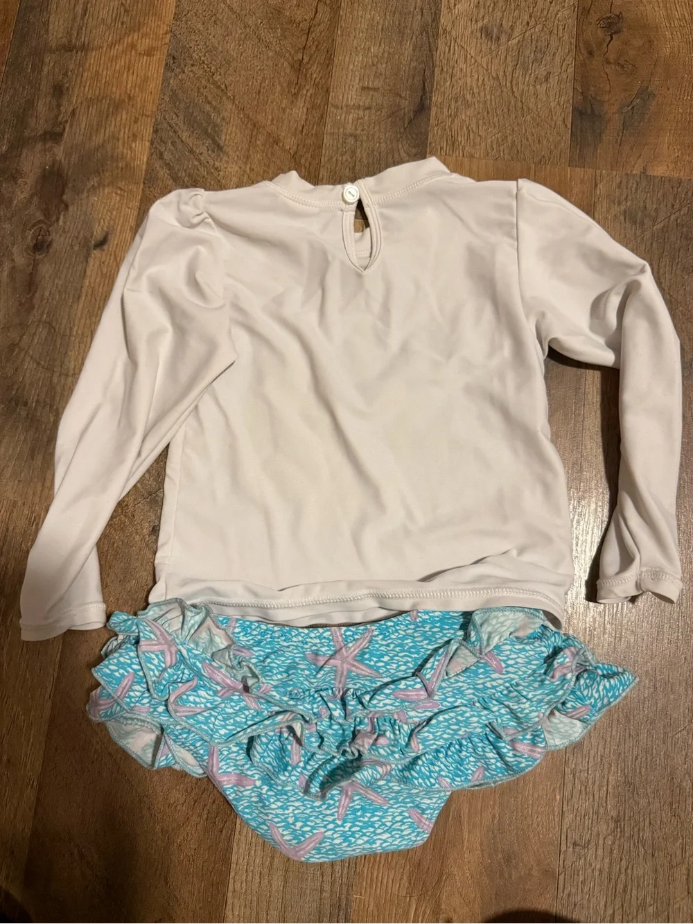Snapperrock 18-24 months Long Sleeve Rash Guard Set with Starfish Print